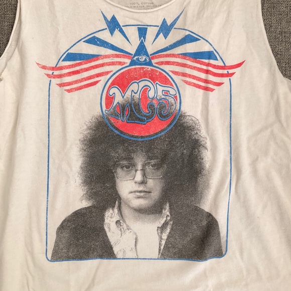MC5 white tank top, Fits size Small - Picture 1 of 4